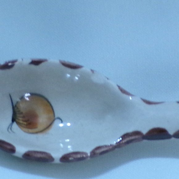 CAT Mexican Pottery Rooster Salso Guacamole Bowl with Ladle Spoon 3668 - Picture 7 of 11